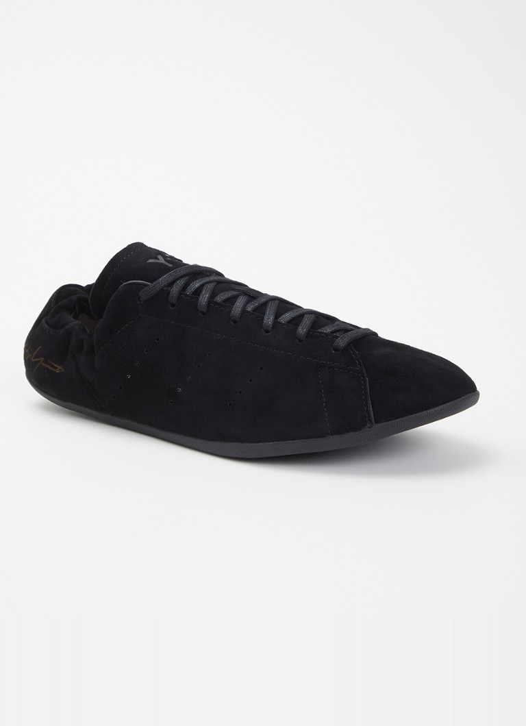 Y-3 Dames Stan Smith Lo Pro sneaker van suède in de kleur Zwart, maat: 40