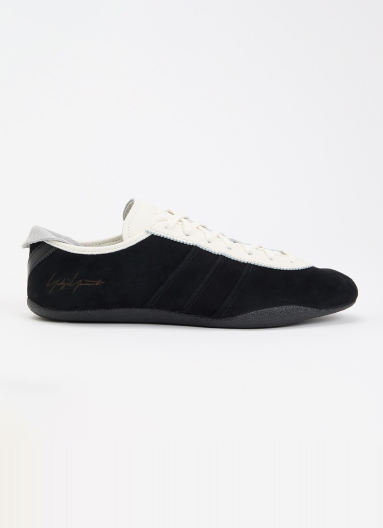 Y-3 Dames Tokyo sneaker van suède met details van leer in de kleur Zwart, maat: 37 1/3