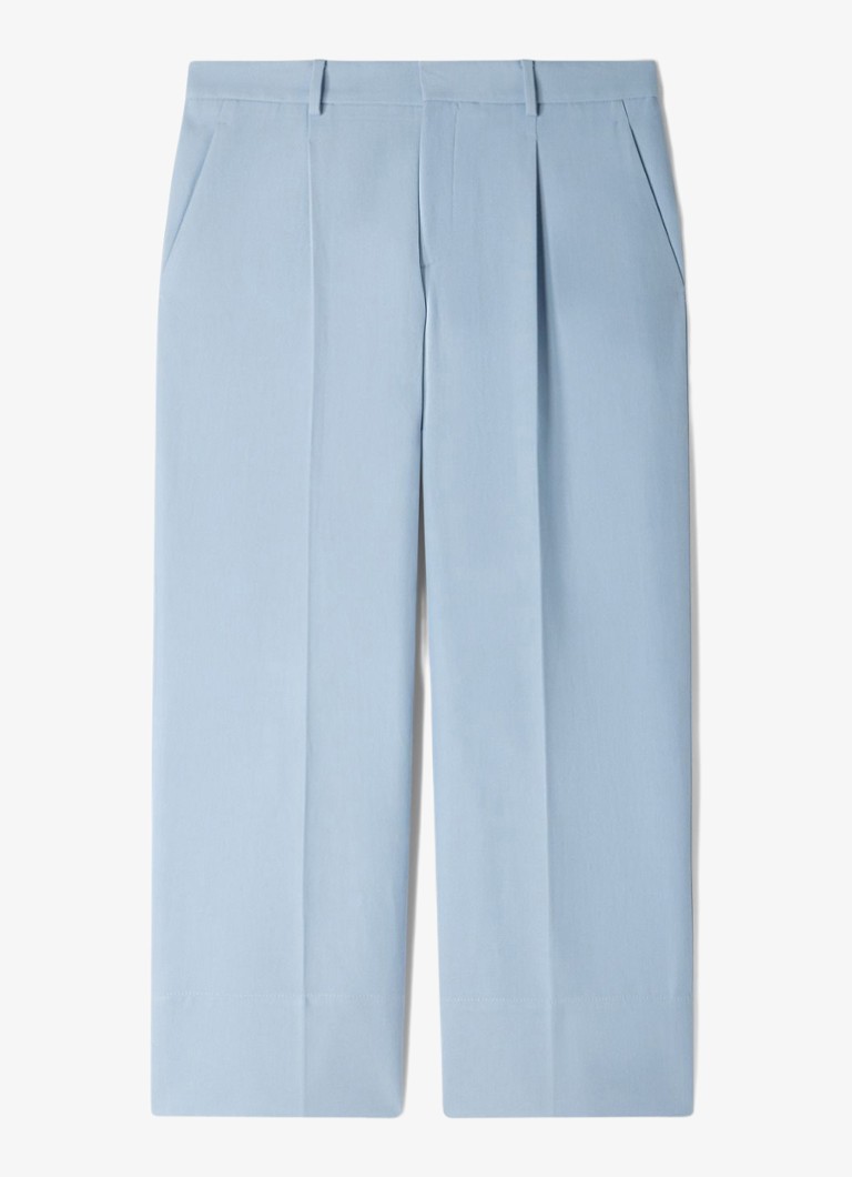 Sandro Heren Wide fit pantalon met steekzakken in de kleur Lichtblauw