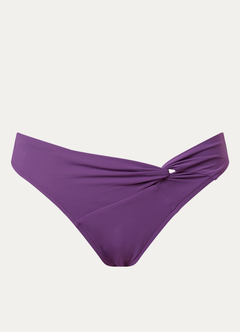 JETS Australia Dames Jetset bikinislip met geknoopt detail in de kleur Paars, maat: 42