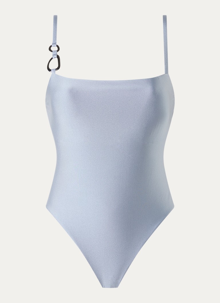 JETS Australia Dames Jetset badpak met uitneembare vulling in de kleur Blauwgrijs, maat: 36