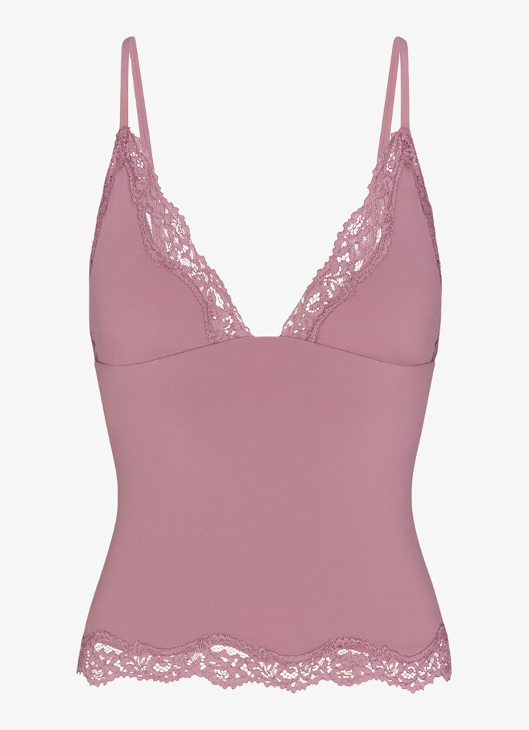 SKIMS Dames Fits Everybody Lace set met kant in de kleur Roze, maat: 3XL