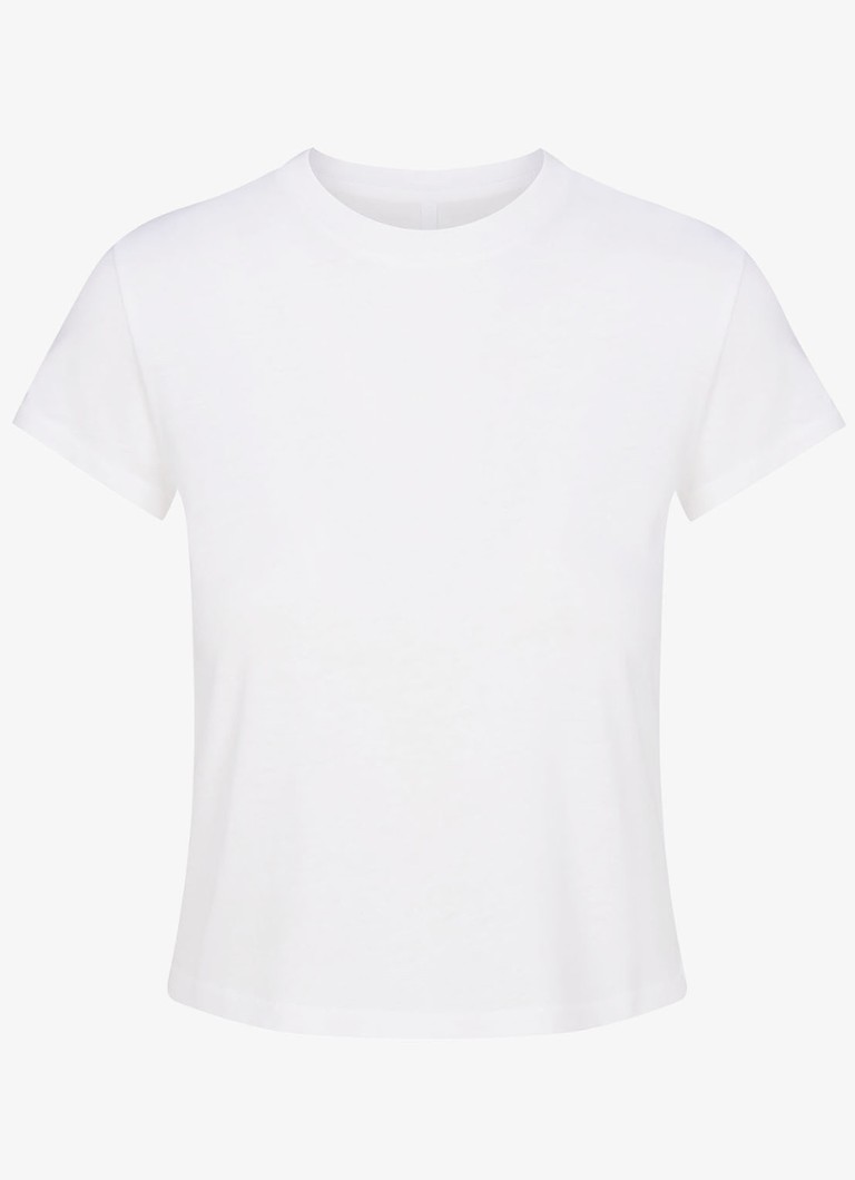 SKIMS Dames Relaxed Tees T-shirt met ronde hals in de kleur Wit, maat: S