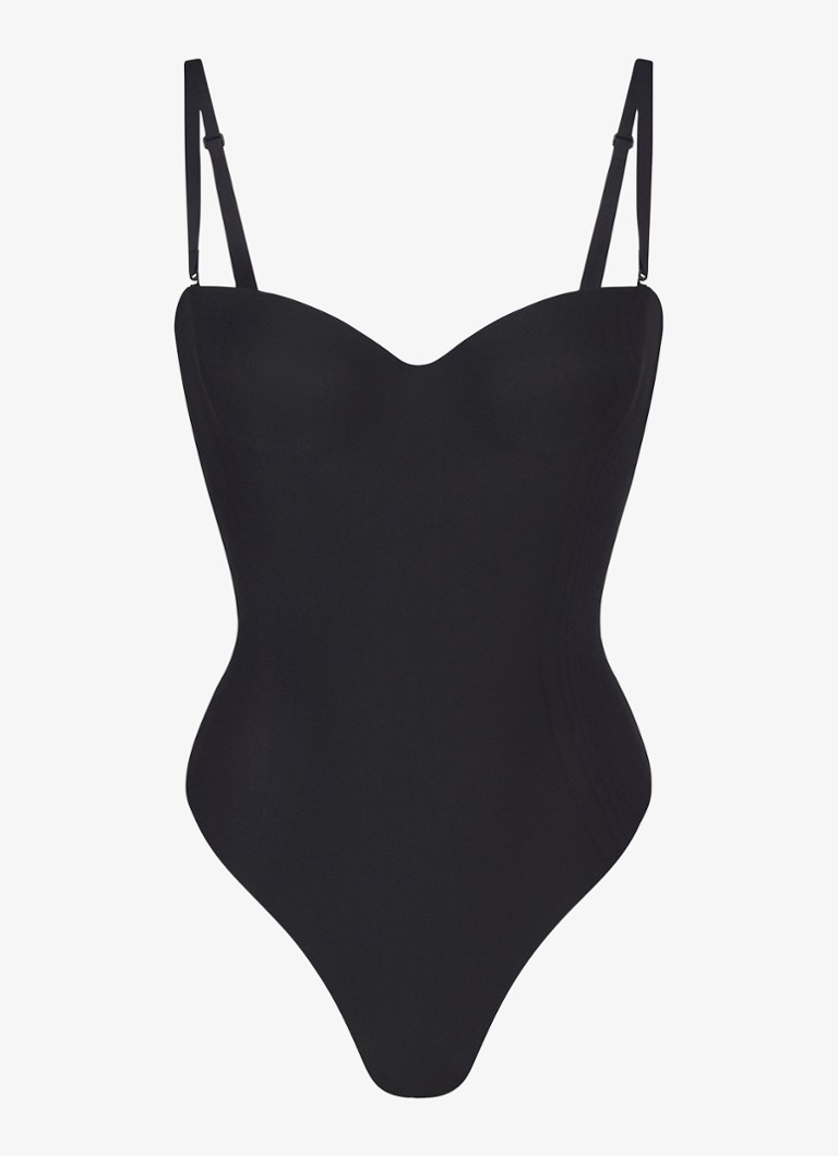 SKIMS Dames Skims Body corrigerende stringbody met beugel in de kleur Zwart, maat: S