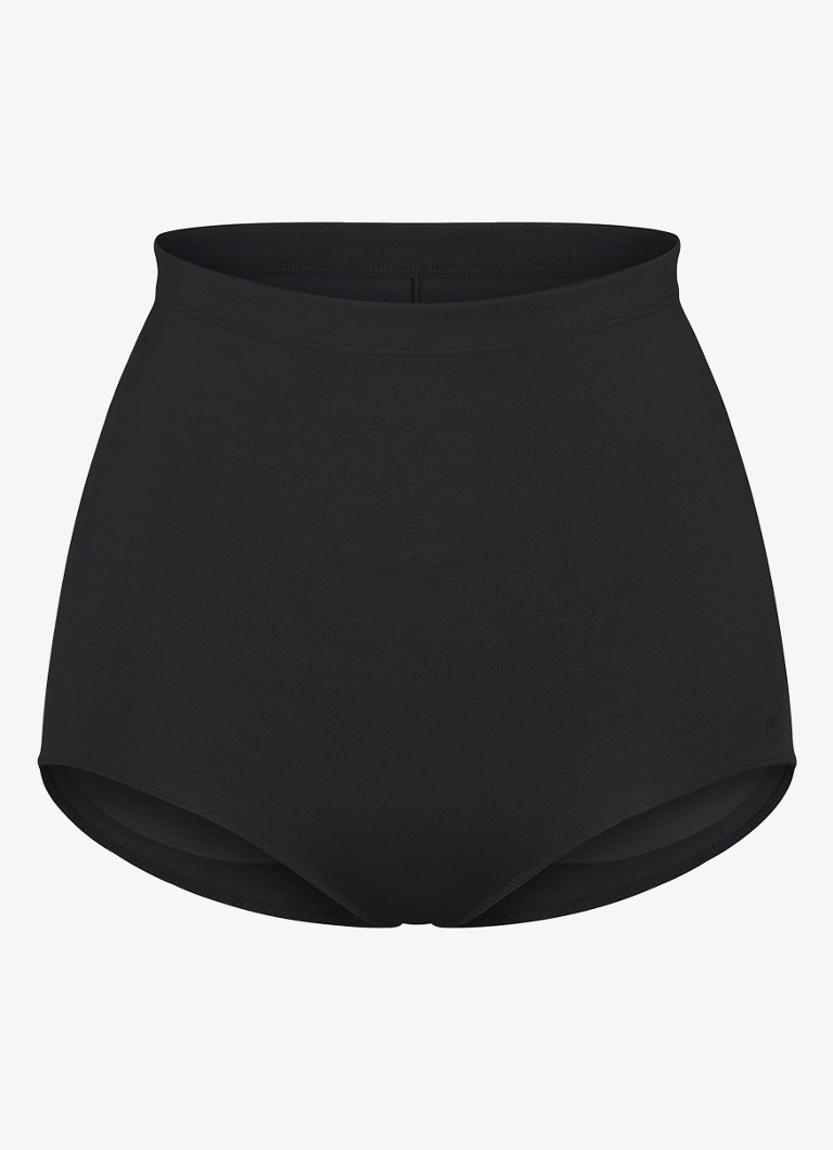 SKIMS Dames Skims Body mid waisted slip met padding in de kleur Zwart, maat: 4XL