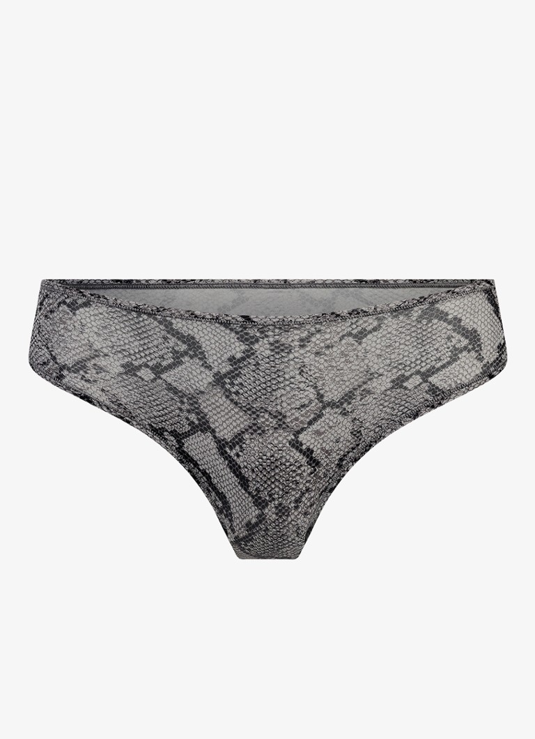 SKIMS Dames Fits Everybody hipster met print in de kleur Shadow Snake Print, maat: XXS