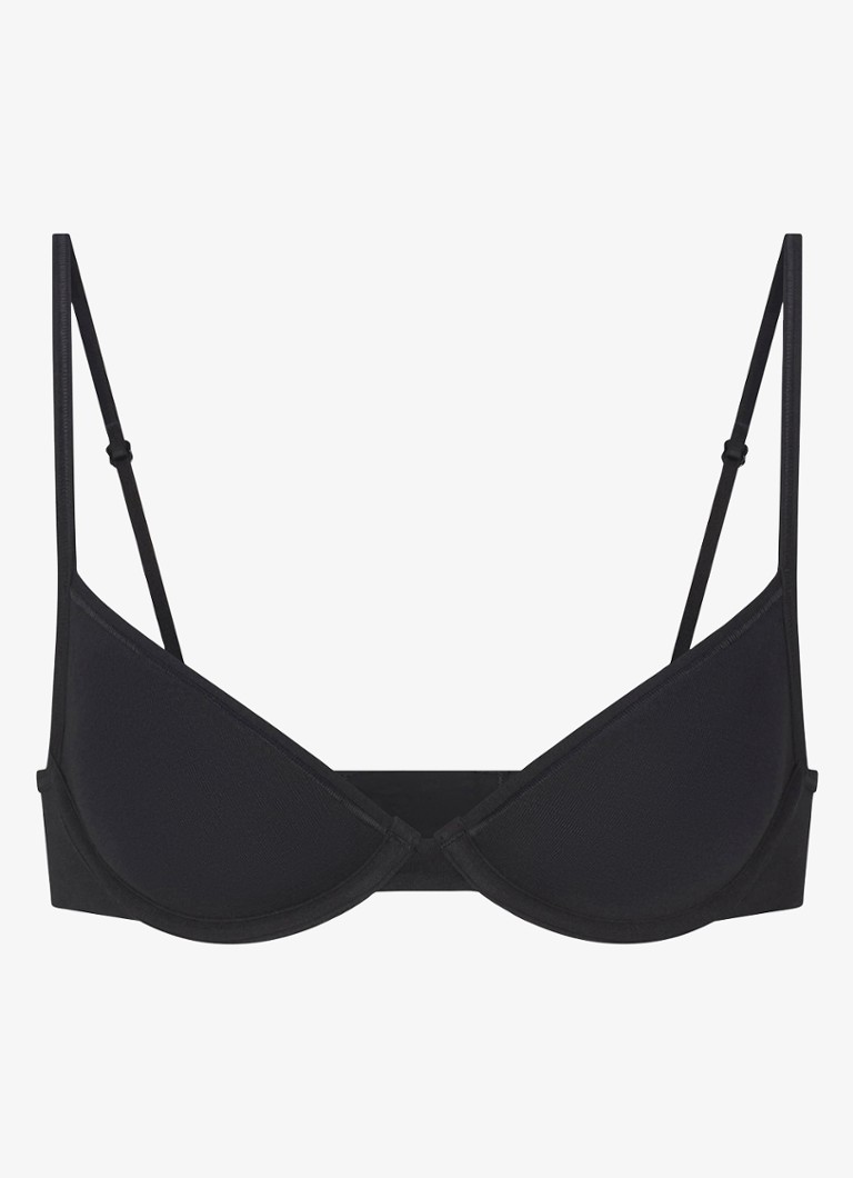 SKIMS Dames Fits Everybody Bh met beugelondersteuning in de kleur Zwart, maat: 85C