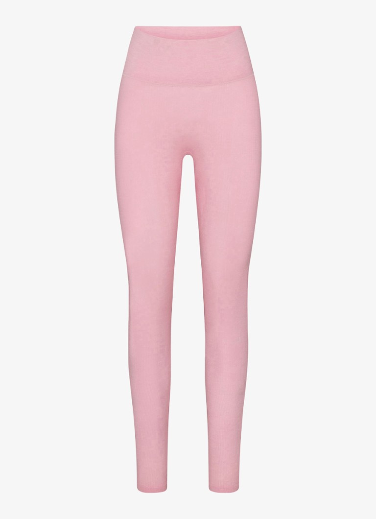 SKIMS Dames Sheer Seamless high waist legging in wolblend in de kleur Halite, maat: XS