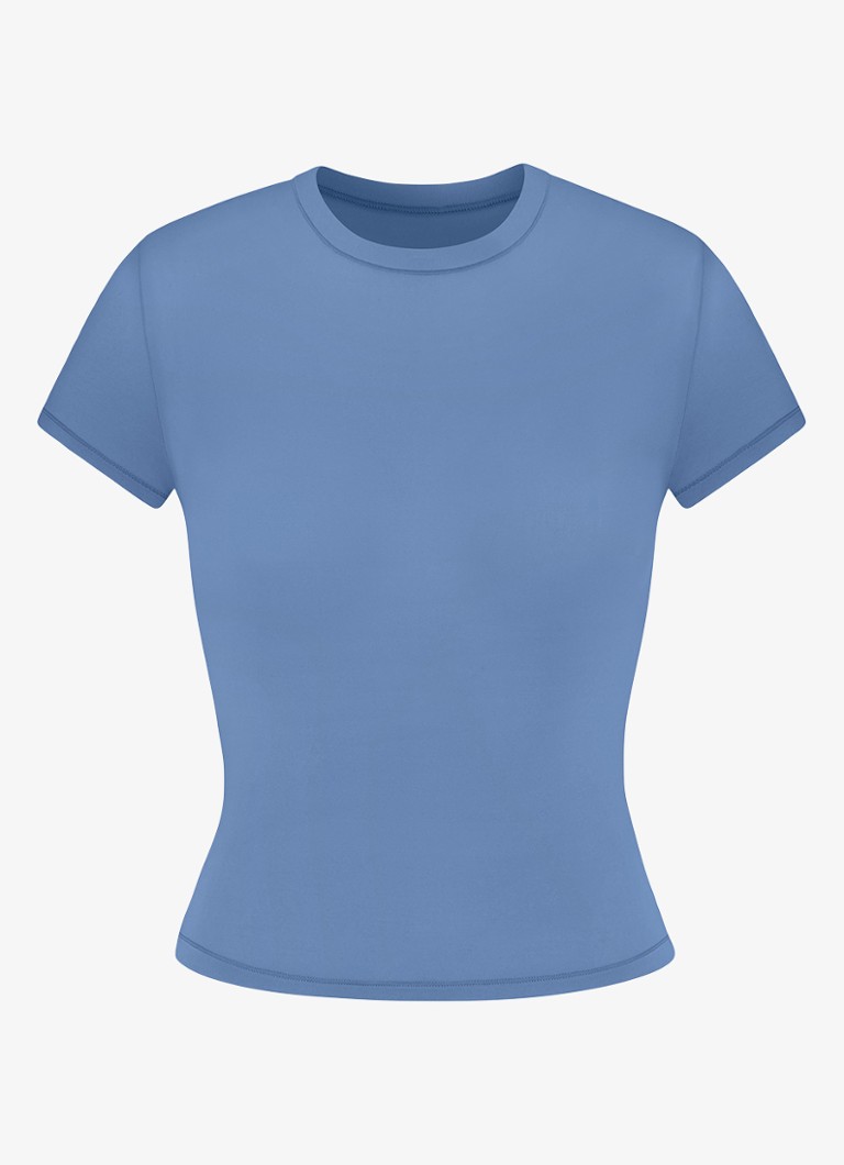 SKIMS Dames Fits Everybody T-shirt met ronde hals in de kleur Arctic, maat: M