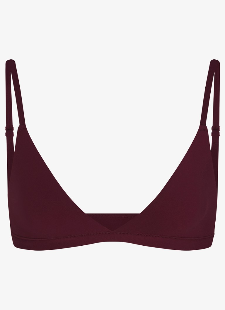 SKIMS Dames Fits Everybody bralette in de kleur Bordeauxrood, maat: 2XL