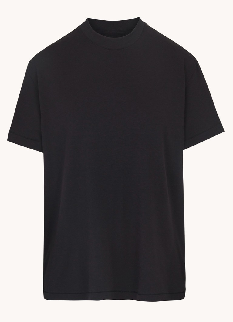 SKIMS Dames Boyfriend oversized T-shirt met stretch in de kleur Zwart, maat: S