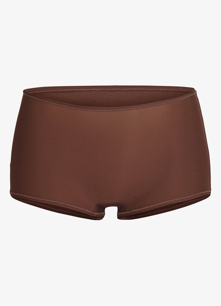 SKIMS Dames Fits Everybody shorty in de kleur Chocoladebruin, maat: XXL