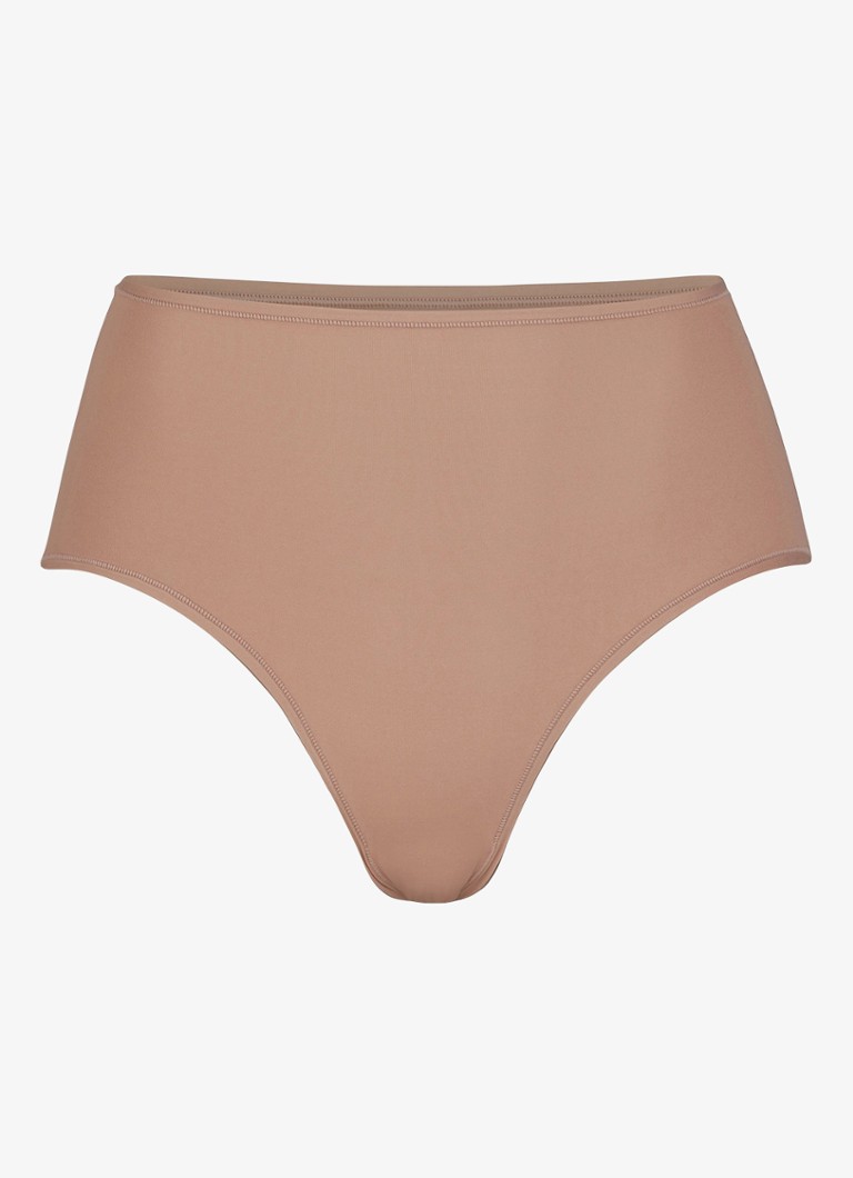 SKIMS Dames Fits Everybody high waist string in de kleur Beige, maat: XL