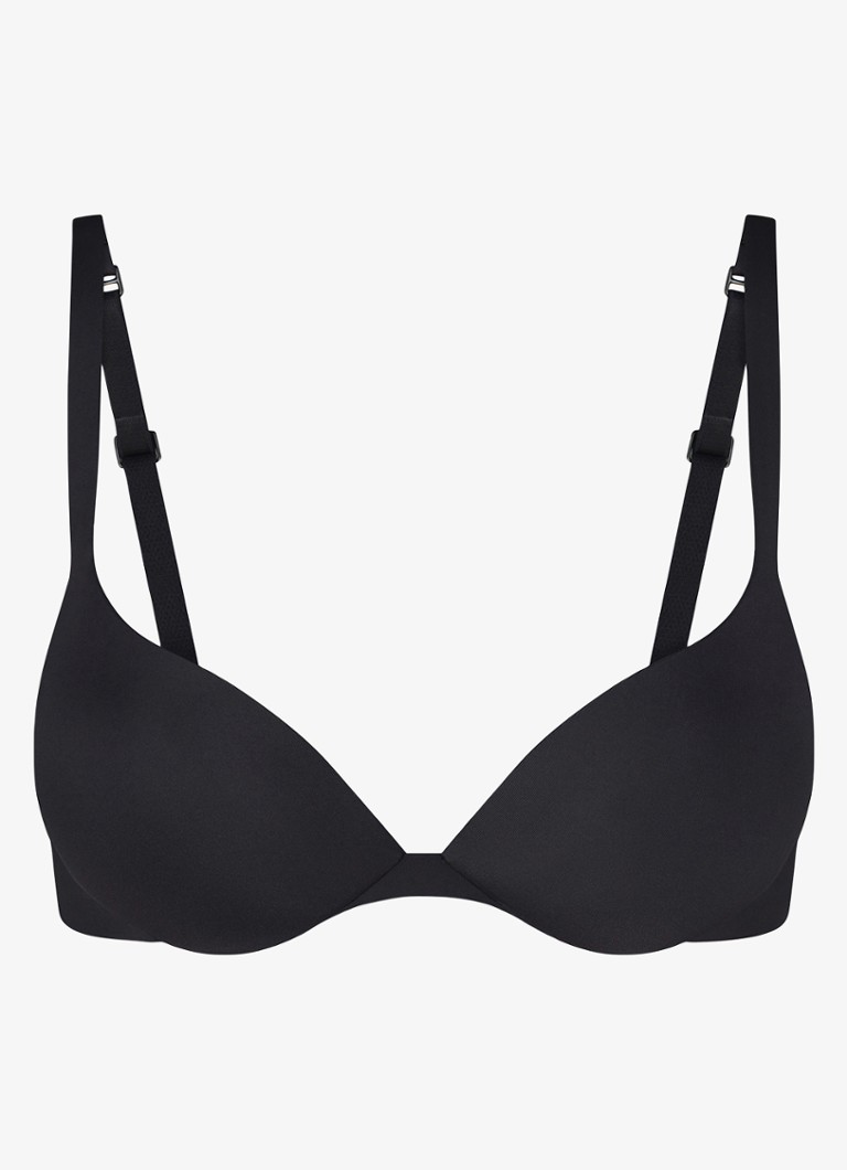 SKIMS Dames Skims Ultimate plunge push up bh in de kleur Zwart, maat: 75E