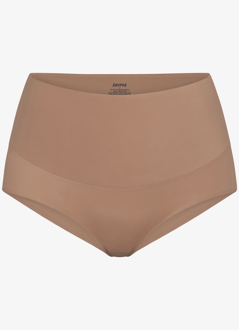 SKIMS Dames Smoothing Intimates high waisted slip in de kleur Bruin, maat: S