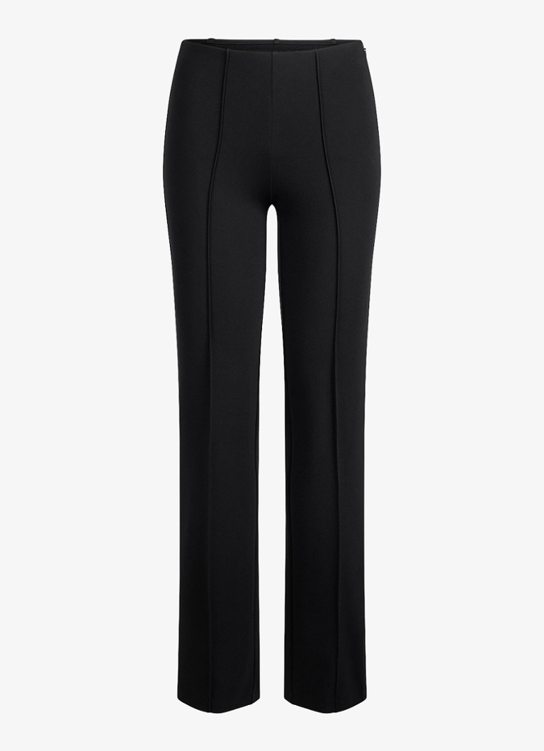 SKIMS Dames High waist slim fit pantalon met stretch in de kleur Zwart, maat: S