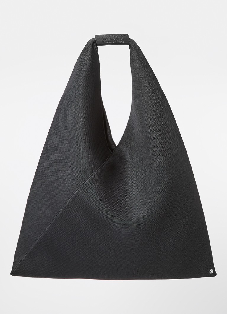 MM6 Heren Schoudertas met logo in de kleur Zwart, maat: One Size