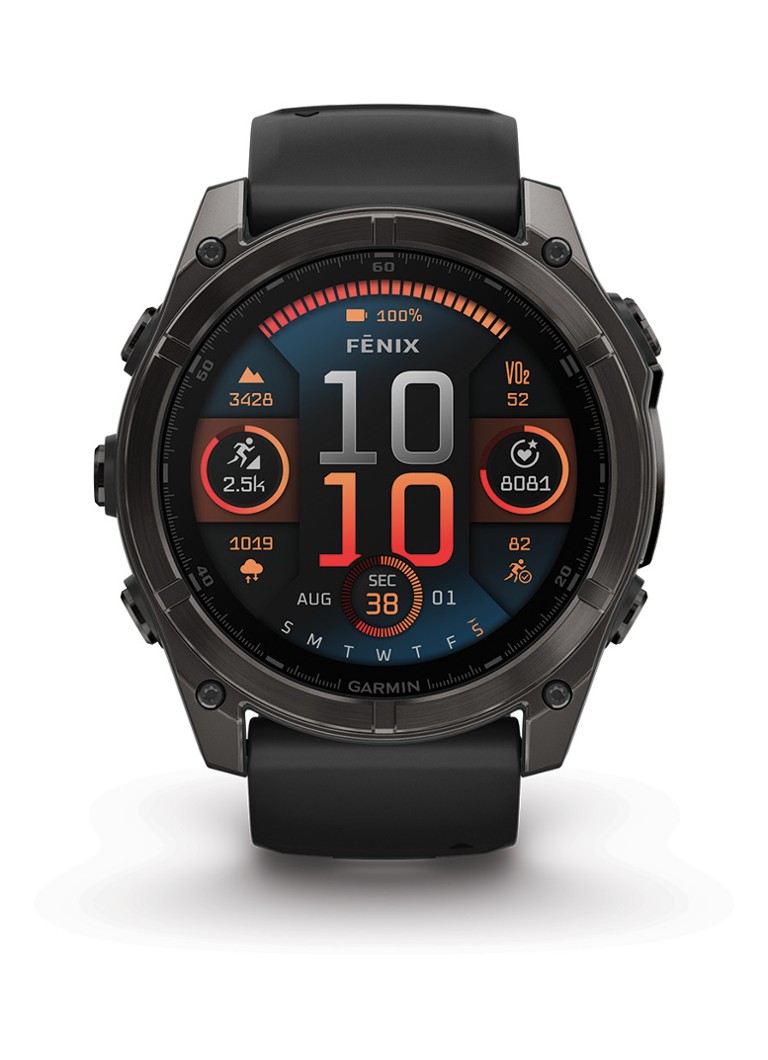 Garmin Heren Fenix 8 51mm, AMOLED, saffier