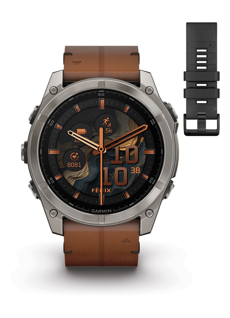 Garmin Heren Fenix 8 51mm, AMOLED, saffier