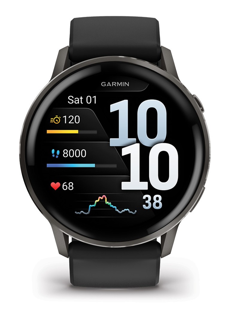 Garmin Heren Venu 4 - 45mm in de kleur Zilver, maat: 45mm