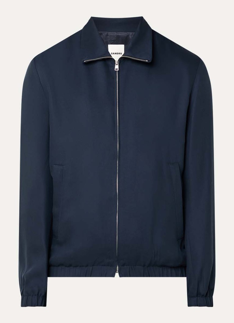 Sandro Heren Jack met steekzakken in de kleur Donkerblauw