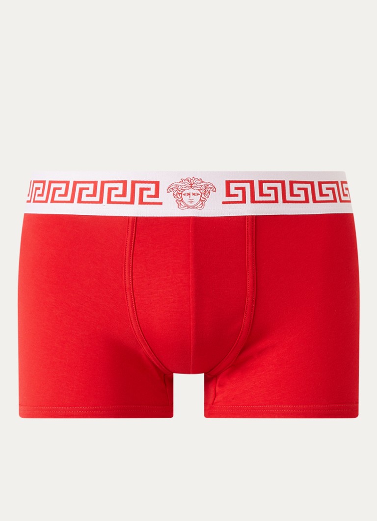 Versace Heren Boxershort met logoband in de kleur Rood, maat: XXL