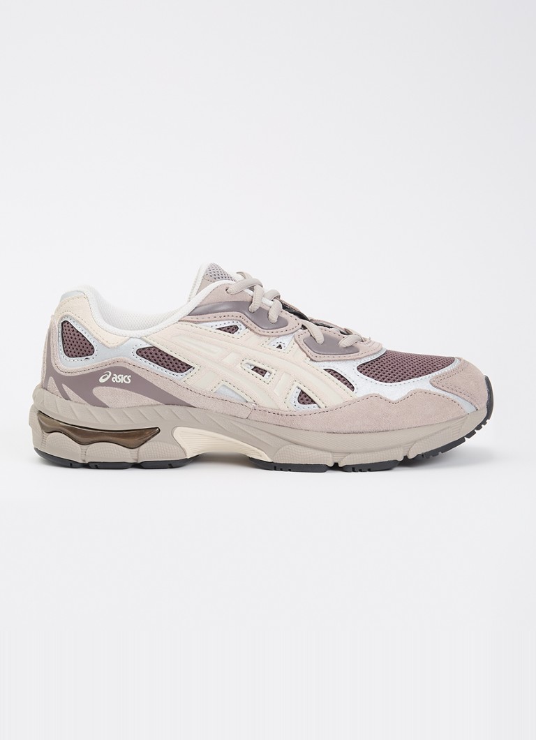 ASICS Meisjes Gel-NYC sneaker met mesh details in de kleur Beige, maat: 39