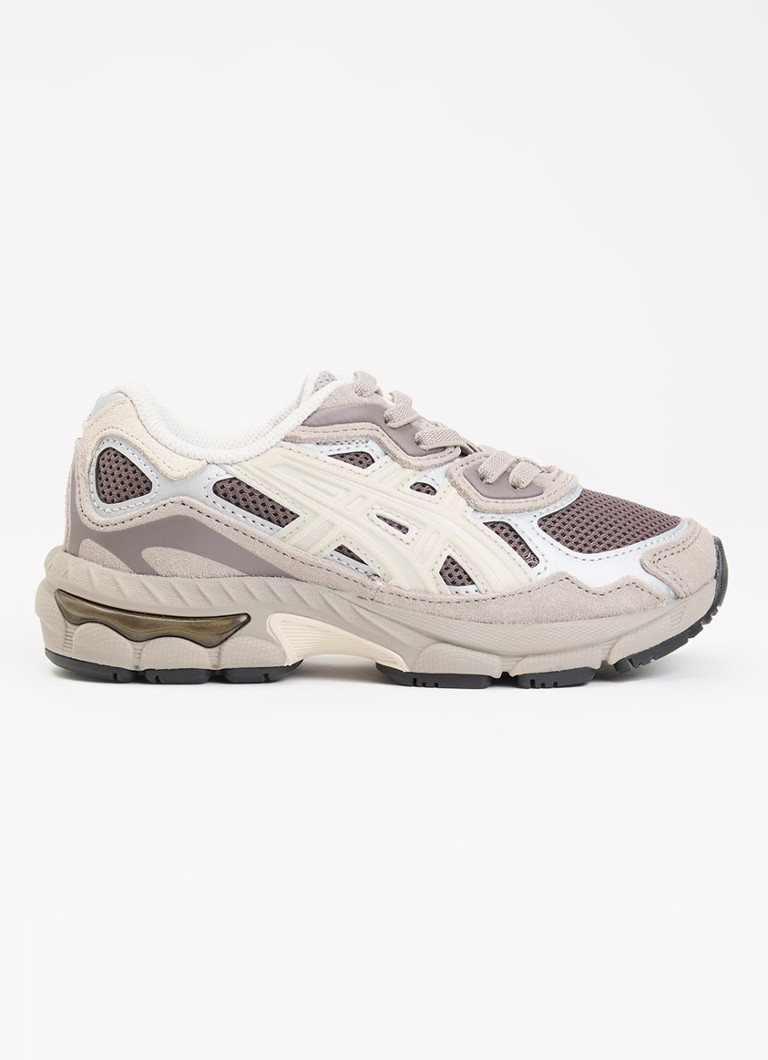 ASICS Meisjes Gel-NYC sneaker met mesh details in de kleur Beige, maat: 27