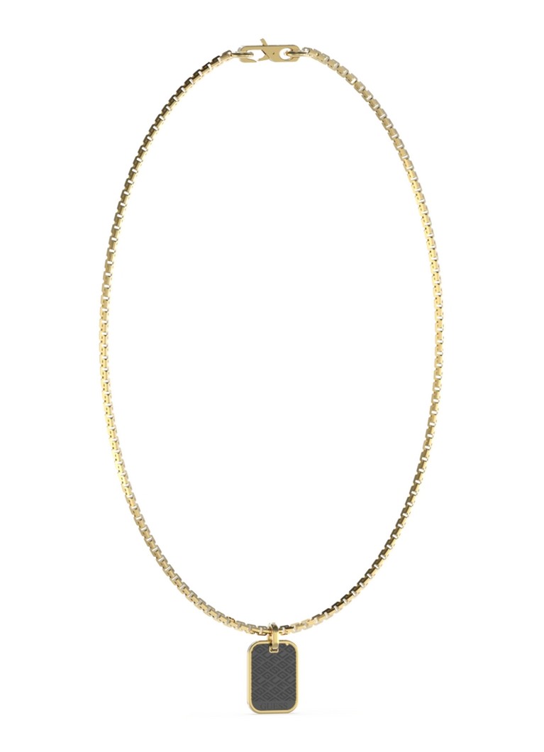 GUESS Heren Schakelketting met logo JUMN03225JWYGBKT-U in de kleur Goud