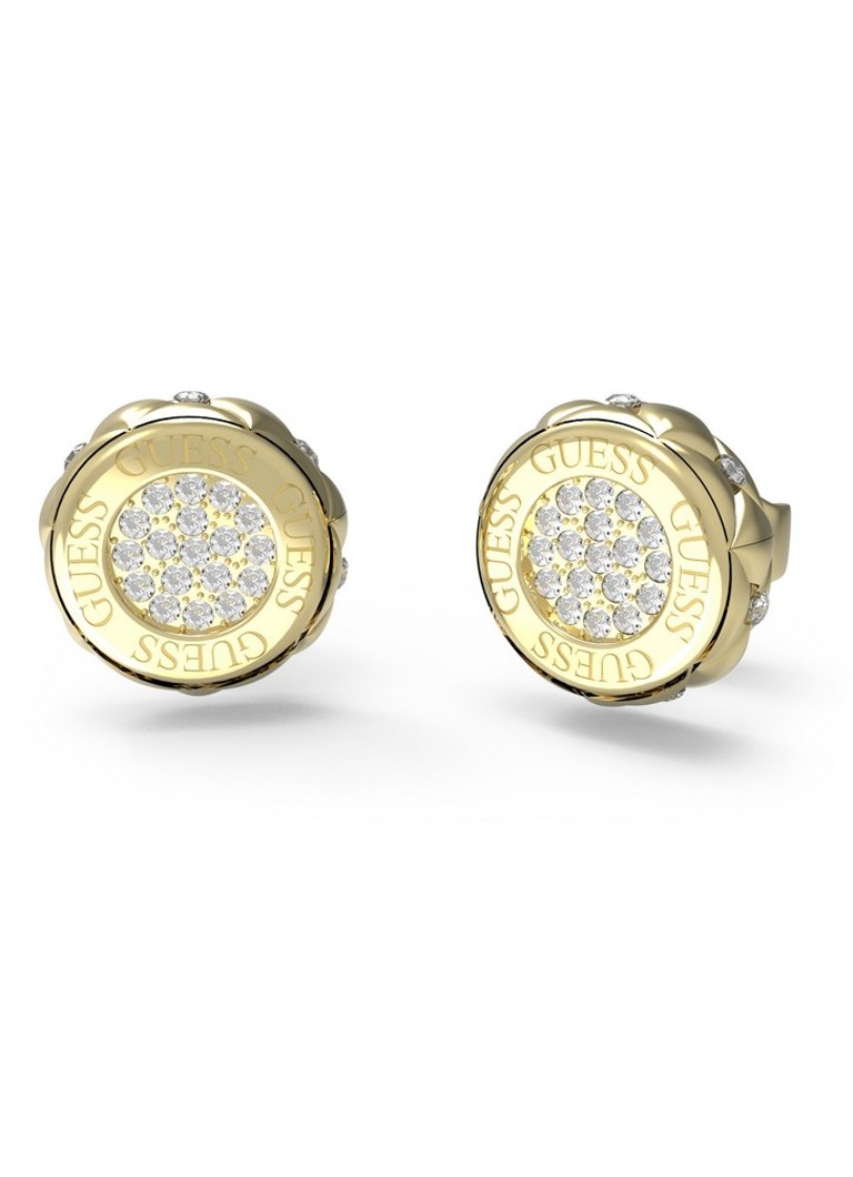 GUESS Dames Oorstekers met kristal JUBE04595JWYGT-U in de kleur Goud
