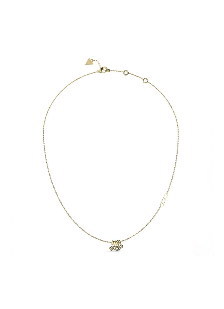 GUESS Dames Ketting met kristal JUBN04646JWYGT-U in de kleur Goud