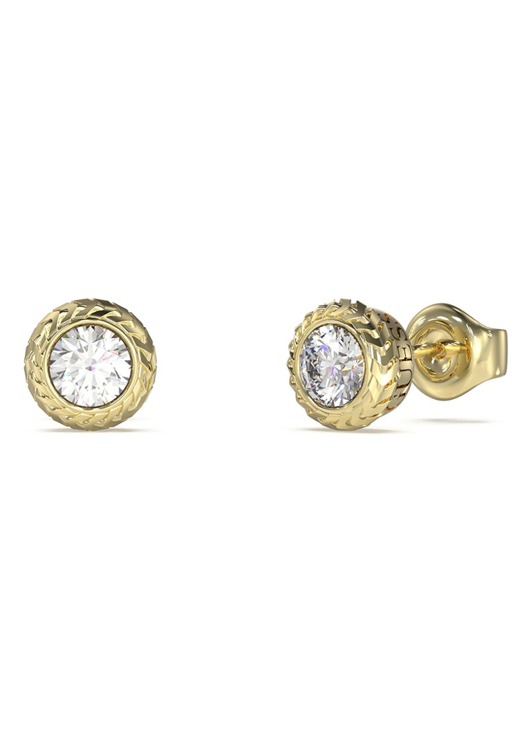 GUESS Dames Oorstekers met kristal JUME05022JWYGT-U in de kleur Goud