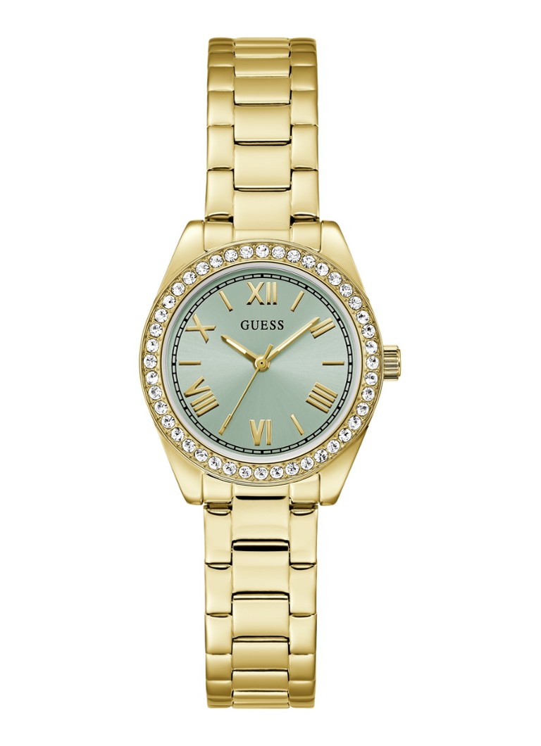GUESS Dames Mini Luna horloge GW0841L5 in de kleur Goud