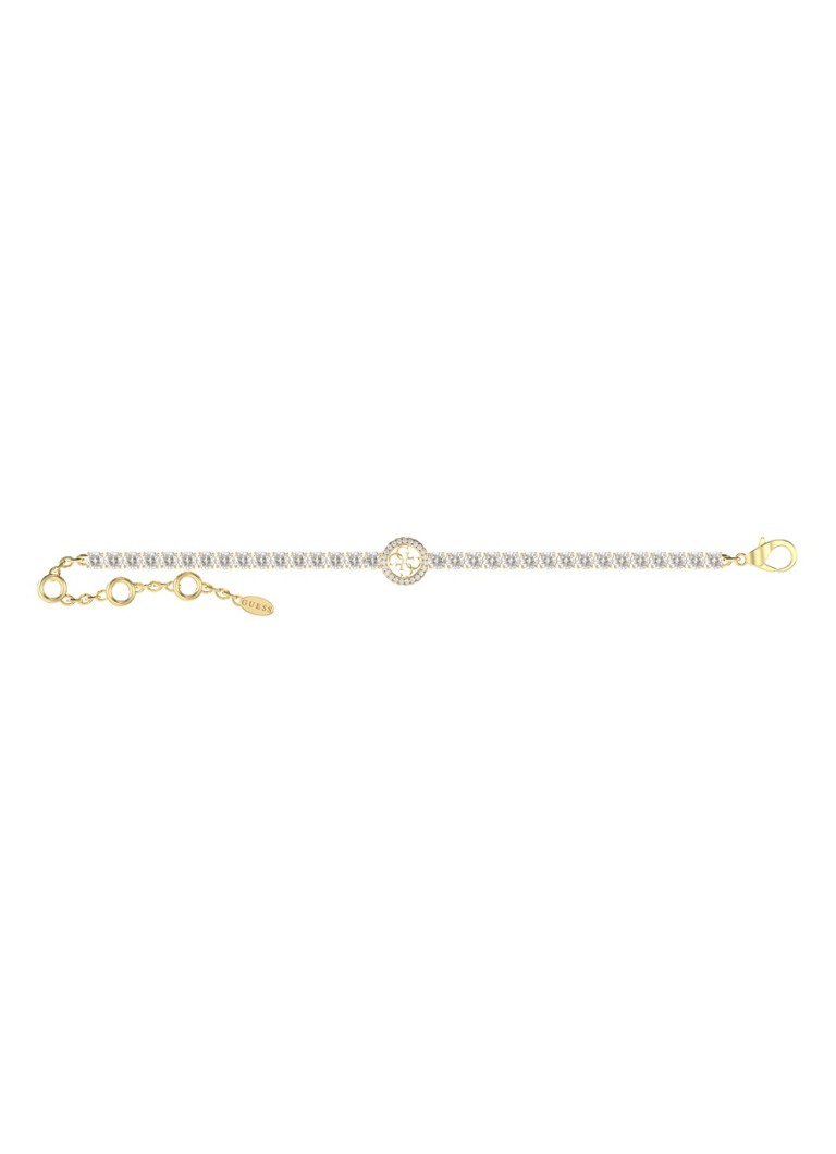 GUESS Dames Armband met kristal JUBB05142JWYGS in de kleur Goud