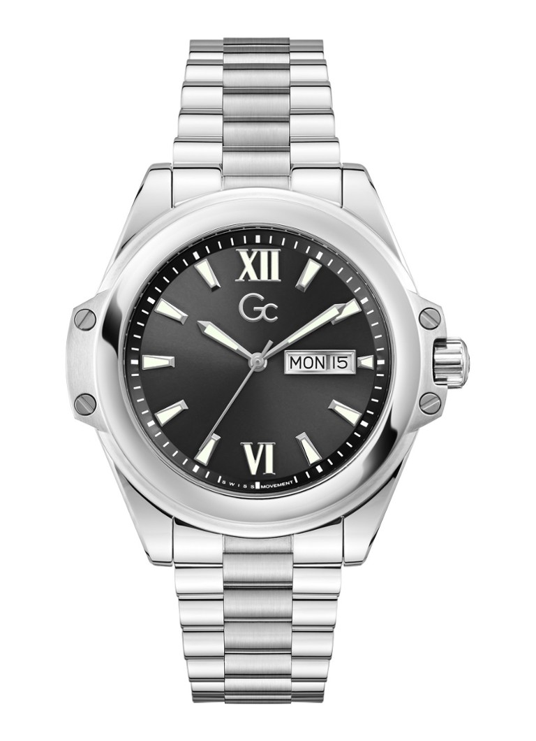 Gc Watches Heren Bolt horloge Z60003G2 in de kleur Zilver