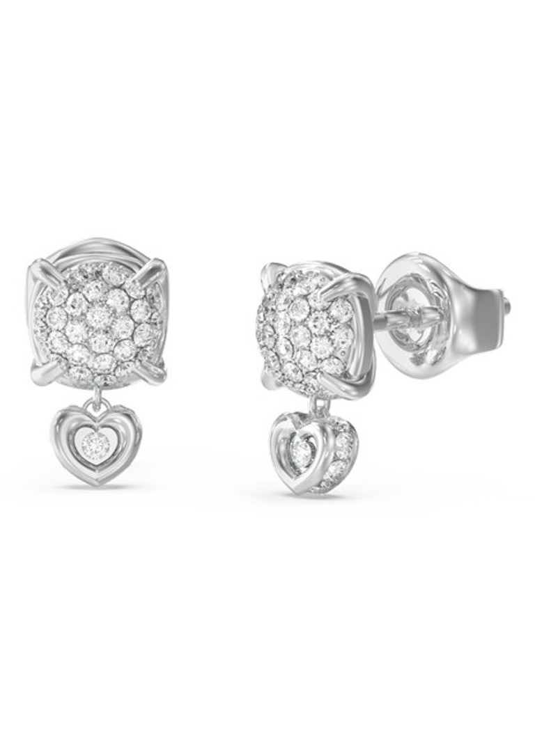 GUESS Dames Oorstekers JUBE05468JWRHT-U in de kleur Zilver