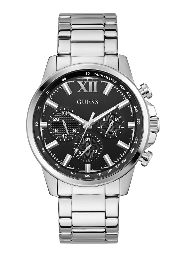 GUESS Heren Walker horloge GW0900G1 in de kleur Zilver
