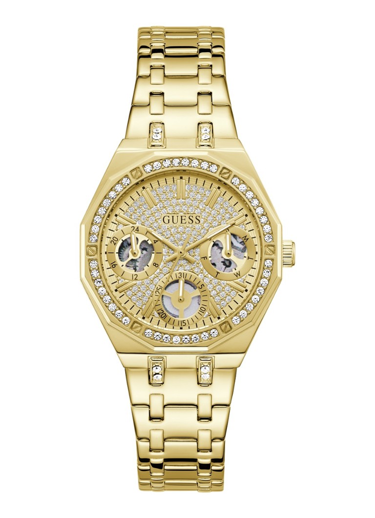 GUESS Dames Quinn horloge GW0988L2 in de kleur Goud