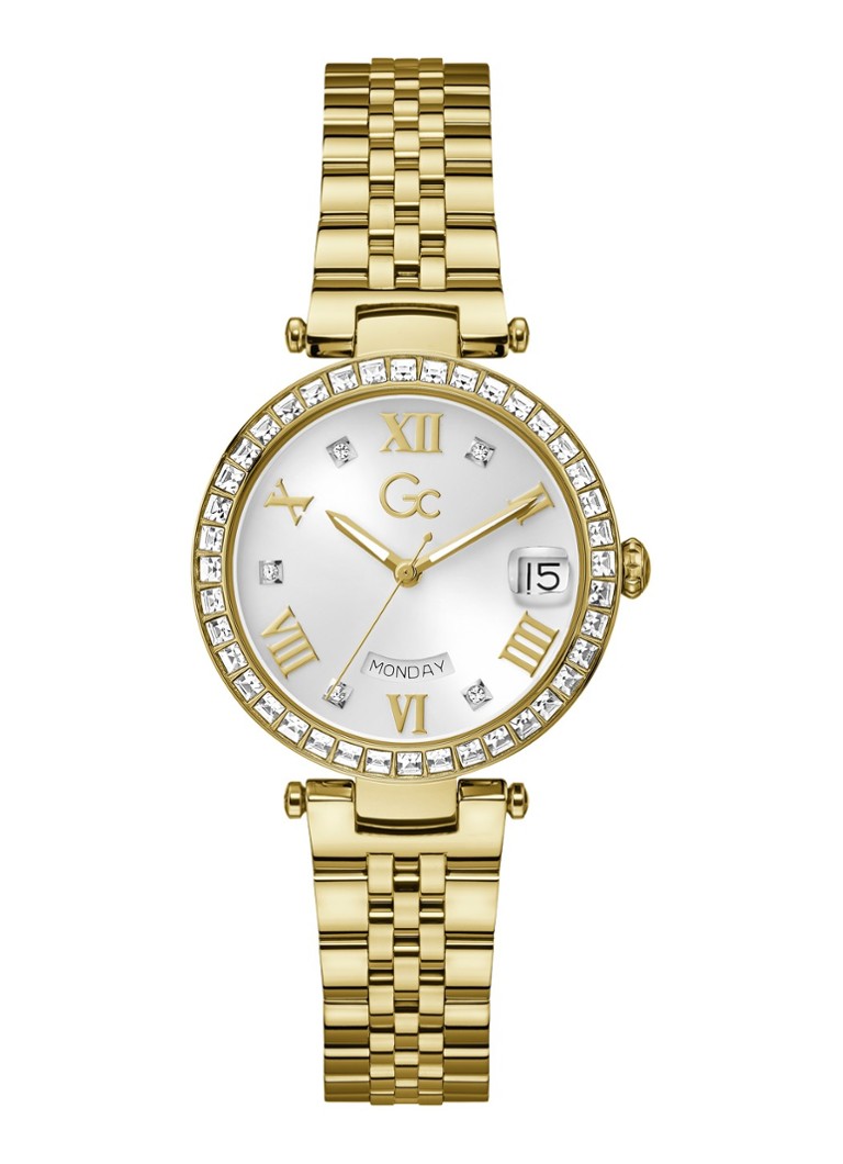 Gc Watches Dames Flair Crystal horloge Z01022L6 in de kleur Goud