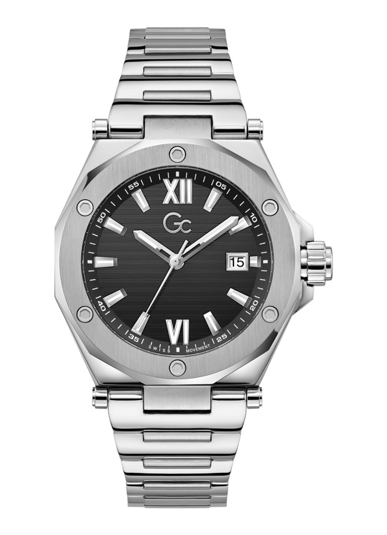 Gc Watches Heren Legacy Sleek horloge Z67004G2 in de kleur Zilver