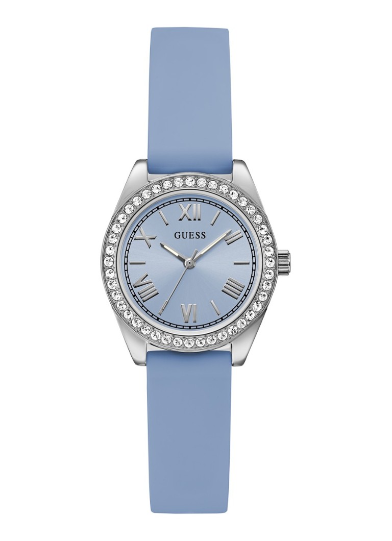 GUESS Dames Mini Luna horloge GW1000L1 in de kleur Zilver