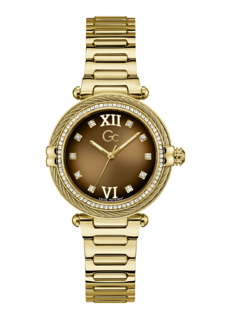 Gc Watches Dames Vogue Cable horloge Z52005L4 in de kleur Goud