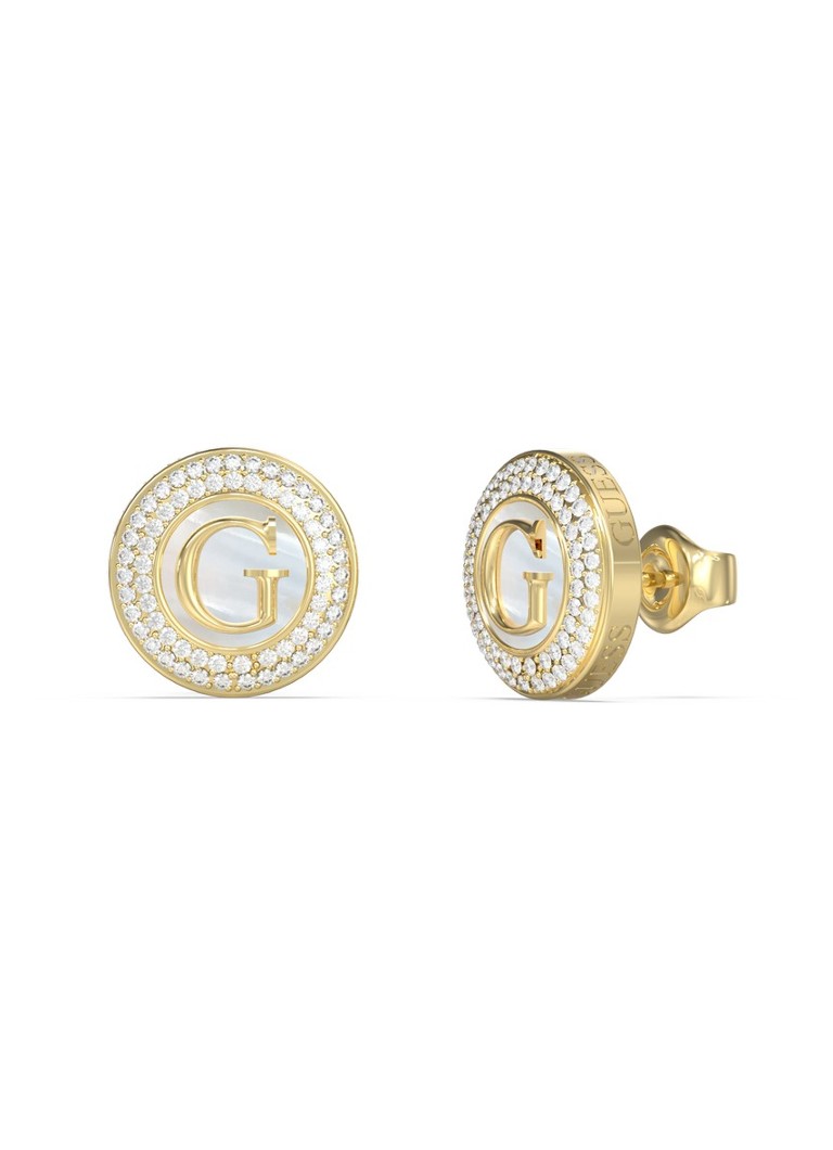 GUESS Dames Oorknopjes JUBE06205JWYGT-U in de kleur Goud