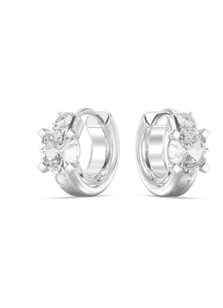 GUESS Dames Oorringen JUBE06270JWRHT-U in de kleur Zilver