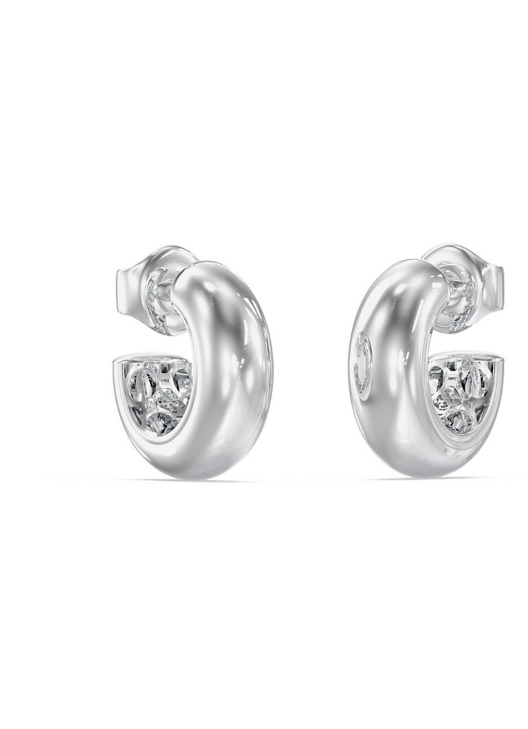 GUESS Dames Oorringen JUBE06439JWRHT-U in de kleur Zilver