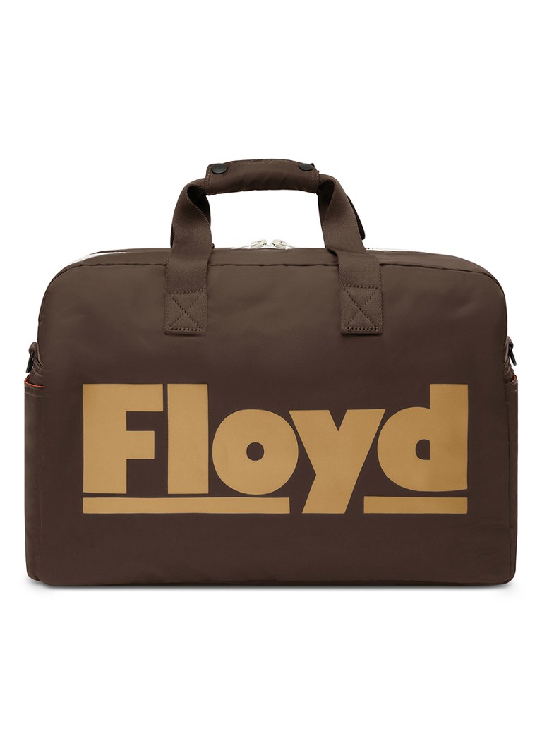 Floyd Weekendtas met logoprint Bruin - Deal