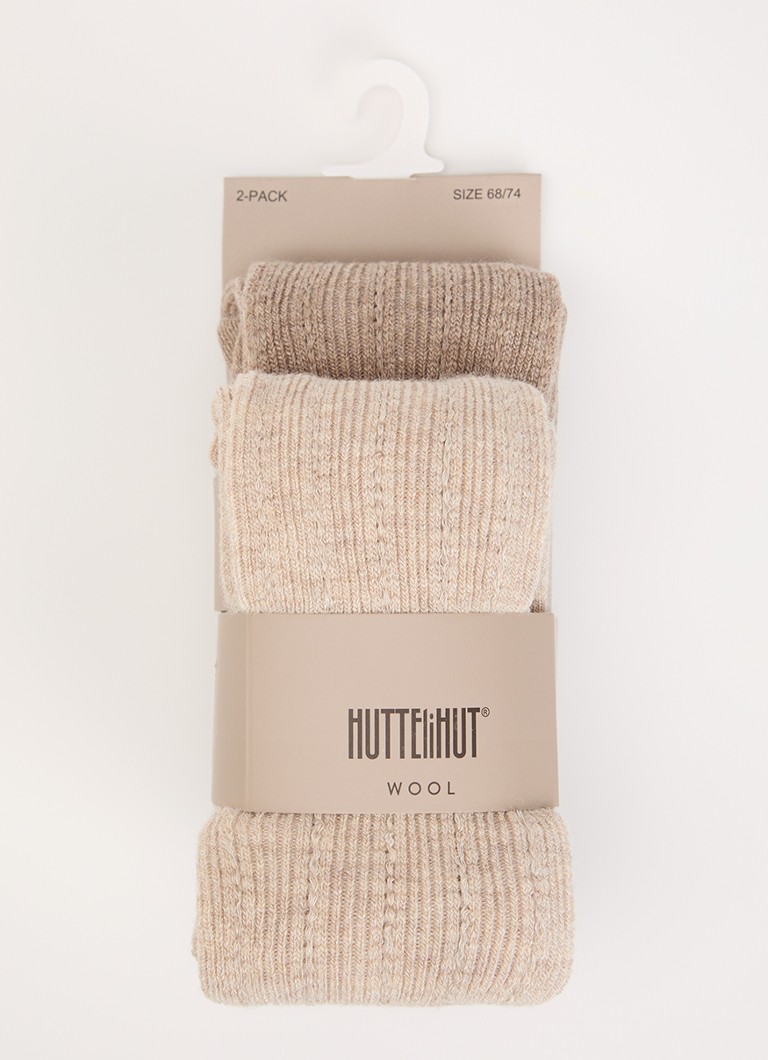 Huttelihut Meisjes Gebreide maillot in wolblend in de kleur Beige, maat: 80\86