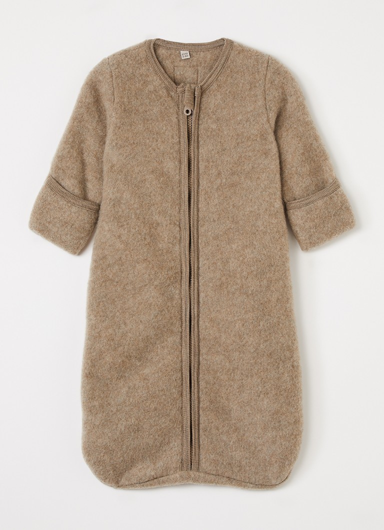 Huttelihut Meisjes Trappelzak van wol in de kleur Beige, maat: 74\80