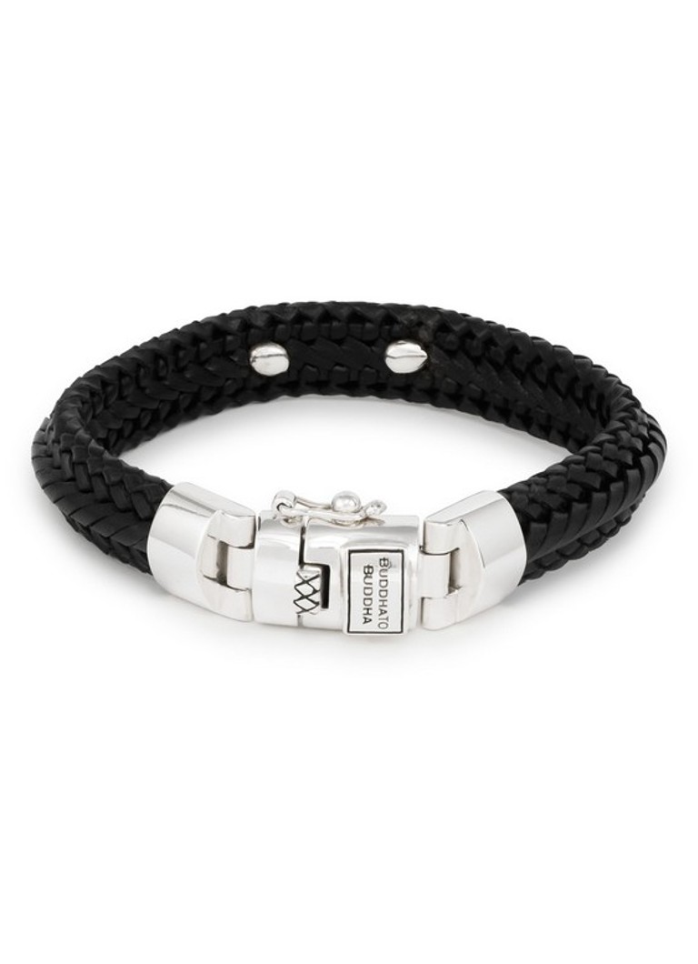 Buddha to Buddha Dames Nurul Small armband van leer in de kleur Zwart