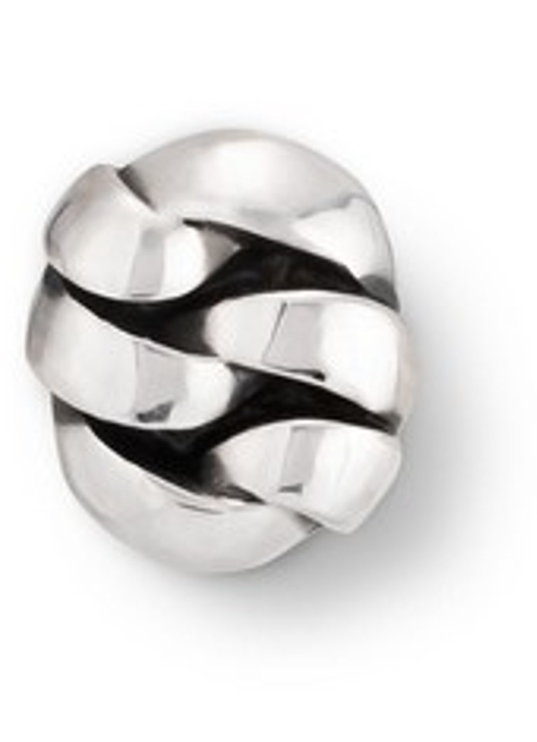 Buddha to Buddha Dames Chain oorknopjes van zilver in de kleur Zilver